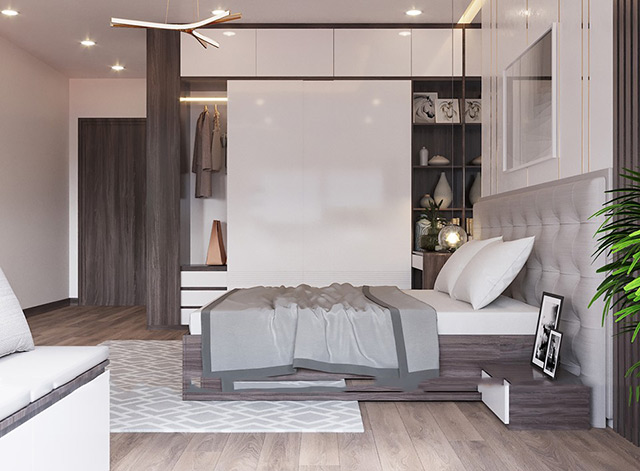 Thiết kế nội thất nhà liền kề 92m2 tại Hà Đô Charm Villas