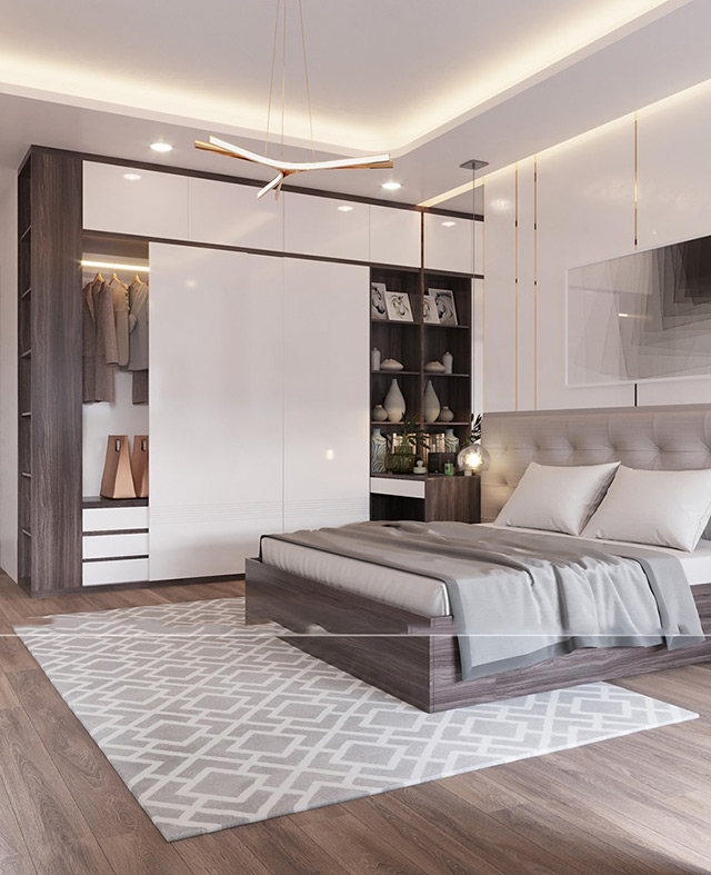 Thiết kế nội thất nhà liền kề 92m2 tại Hà Đô Charm Villas