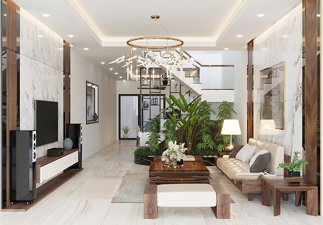 Thiết kế nội thất nhà liền kề 92m2 tại Hà Đô Charm Villas
