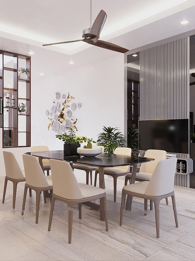 Thiết kế nội thất nhà liền kề 92m2 tại Hà Đô Charm Villas