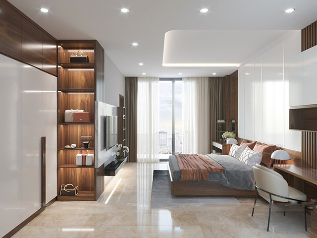 Thiết kế nhà liền kề Nguyễn Xiển mang phong cách hiện đại 75m2