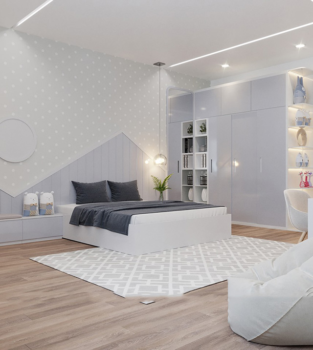Thiết kế nội thất nhà liền kề 92m2 tại Hà Đô Charm Villas