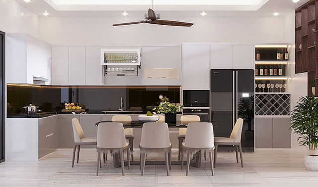Thiết kế nội thất nhà liền kề 92m2 tại Hà Đô Charm Villas