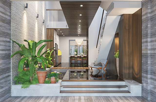 Dự án Thiết kế nhà liền kề Nguyễn Xiển mang phong cách hiện đại 75m2