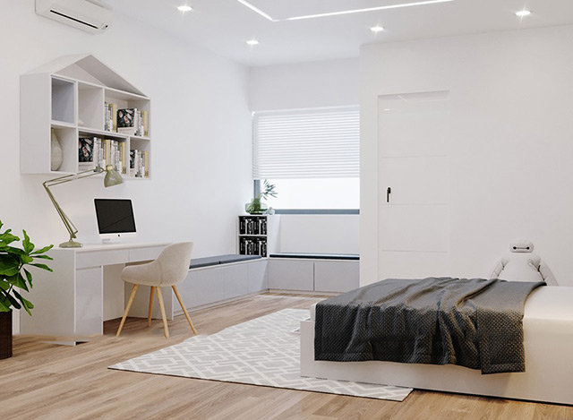 Thiết kế nội thất nhà liền kề 92m2 tại Hà Đô Charm Villas