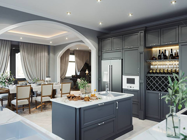 Thiết kế nội thất biệt thự 3 tầng 102m2 tại Hoài Đức, Hà Nội.