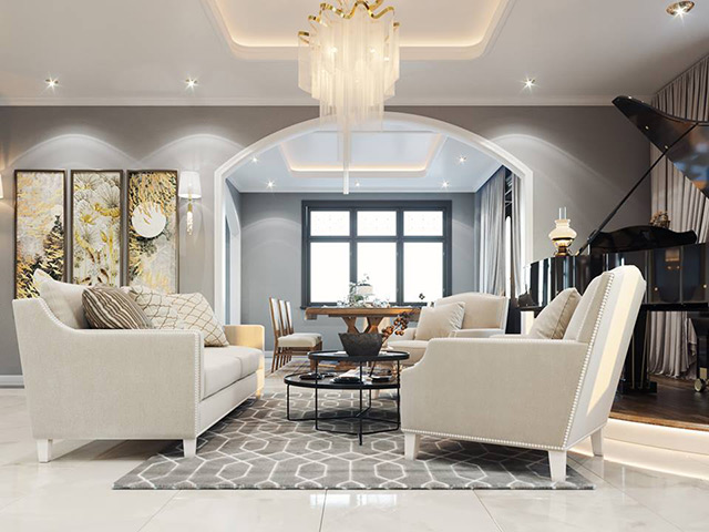 Thiết kế nội thất biệt thự 3 tầng 102m2 tại Hoài Đức, Hà Nội.