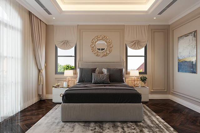 Thiết kế nội thất biệt thự 4 phòng ngủ ở Nam An Khánh