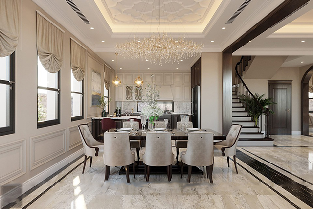 Thiết kế nội thất biệt thự 4 phòng ngủ ở Nam An Khánh