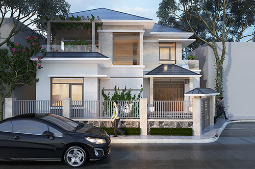 Dự án Thiết kế nội thất biệt thự mái thái 118m2 ở Dương Nội theo phong cách hiện đại