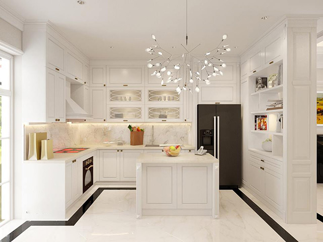 Thiết kế nội thất biệt thự tân cổ điển 124m2 tại Hà Đô Dragon City