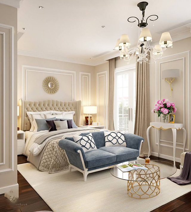Thiết kế nội thất biệt thự tân cổ điển 124m2 tại Hà Đô Dragon City
