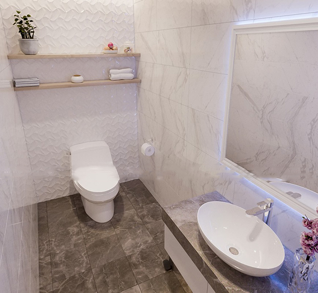 Thiết kế nội thất nhà liền kề mái bằng 3 tầng ở Dương Nội