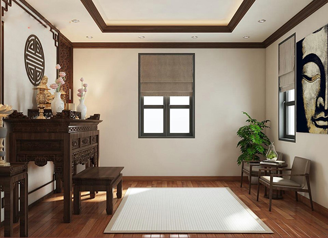 Thiết kế nội thất nhà liền kề mái bằng 3 tầng ở Dương Nội
