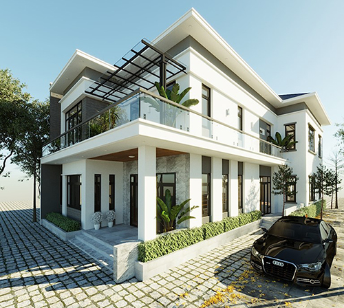 Dự án Thiết kế nội thất biệt thự 2 tầng theo phong cách hiện đại ở Dương Nội