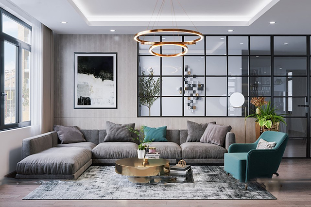 Thiết kế nội thất biệt thự 2 tầng theo phong cách hiện đại ở Dương Nội
