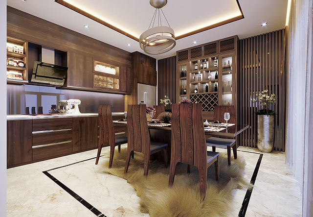 Thiết kế nội thất nhà liền kề 81m2 theo phong cách hiện đại ở Dương Nội