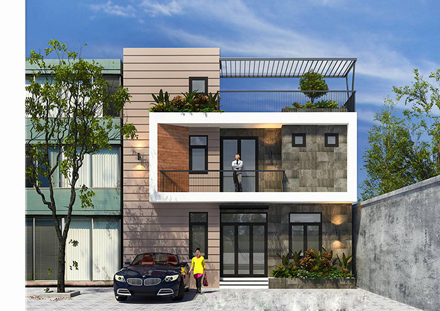 Dự án Thiết kế nhà liền kề Nguyễn Xiển mang phong cách hiện đại 76m2