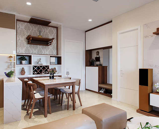 Dự án Thiết kế chung cư Thanh Xuân mang phong cách hiện đại 64.5m2
