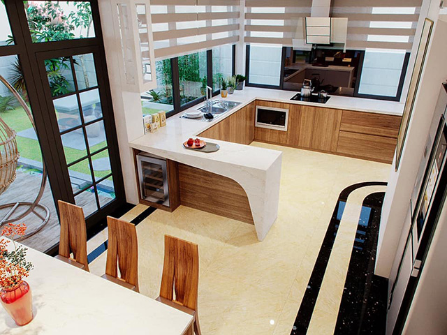 Thiết kế nhà liền kề Thanh Xuân mang phong cách thiết kế hiện đại 3 tầng