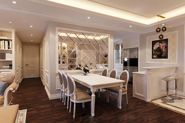 Dự án Thiết kế chung cư Thanh Xuân mang phong cách thiết kế tân cổ điển sáng màu