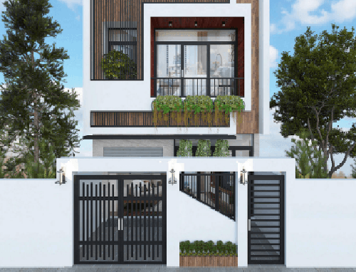 Dự án Thiết kế nội thất nhà liền kề 2 tầng ở Dương Nội có 2 phòng ngủ