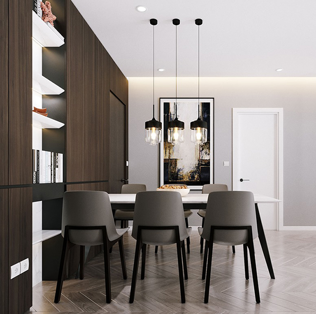 Thiết kế nội thất căn hộ chung cư 110m2 ở Hoàng Mai