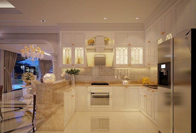 Thiết kế nhà liền kề Nguyễn Xiển mang phong cách thiết kế hiện đại pha tân cổ điển 88m2