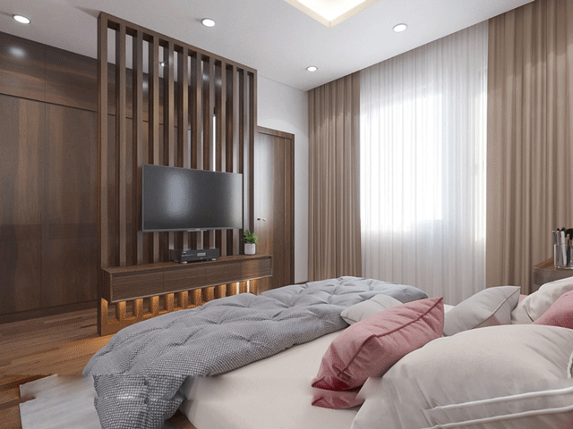 Thiết kế nội thất chung cư tại Thanh Xuân có 2 phòng ngủ