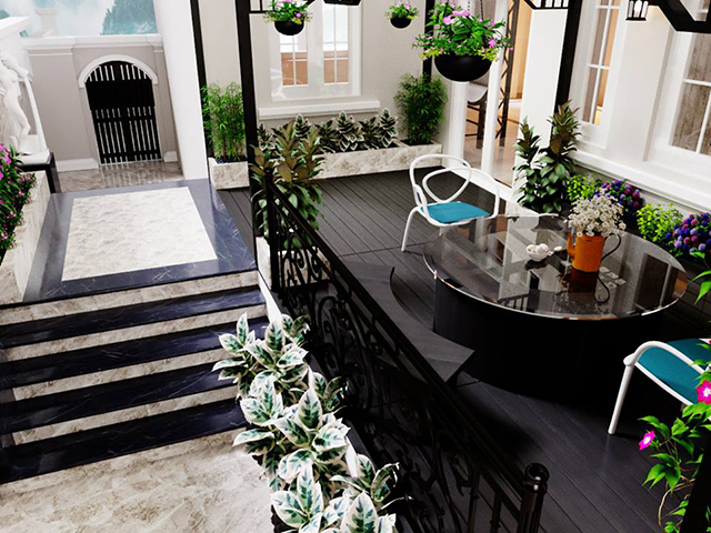 Thiết kế nội thất biệt thự Dương Nội 3 tầng 84.3m2 ở Dương Nội
