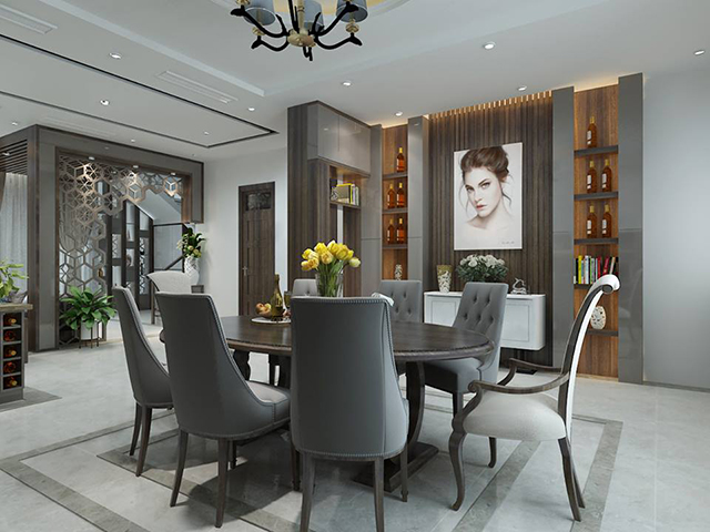 Thiết kế nội thất biệt thự Dương Nội 3 tầng 84.3m2 ở Dương Nội
