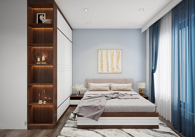 Thiết chung cư Nguyễn Xiển mang phong cách hiện đại với diện tích 59.95m2