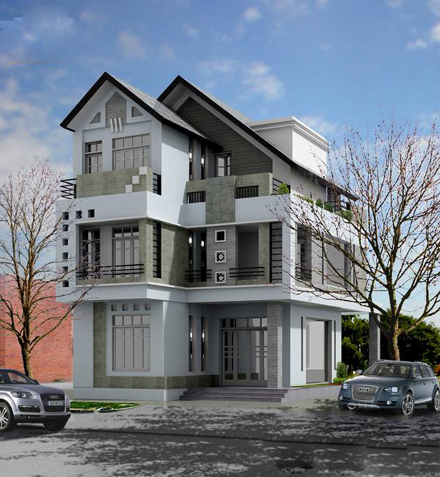 Thiết kế nội thất biệt thự Dương Nội 3 tầng 84.3m2 ở Dương Nội