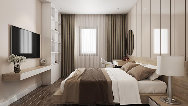 Thiết kế nội thất căn hộ chung cư 104.8m2 ở Hoàng Mai