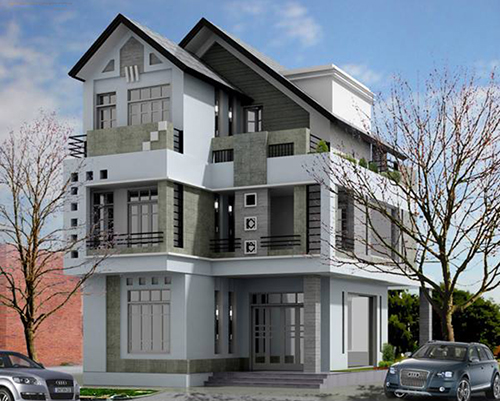 Dự án Thiết kế nội thất biệt thự Dương Nội 3 tầng 84.3m2 ở Dương Nội