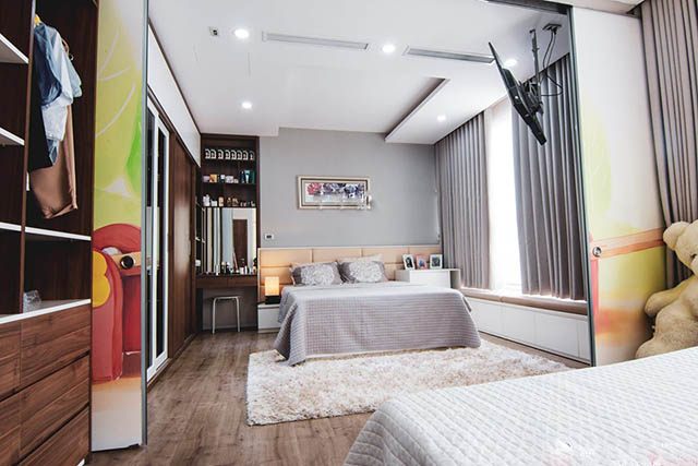 Thiết kế chung cư Thanh Xuân mang phong cách thiết kế hiện đại với diện tích 81.88m2