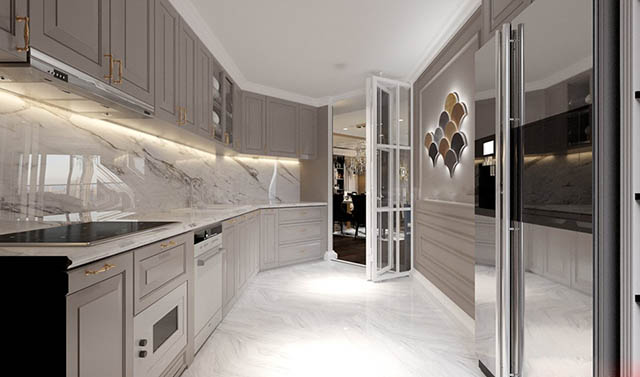 Thiết kế chung cư Thanh Xuân mang phong cách thiết kế tân cổ điển 80.60m2