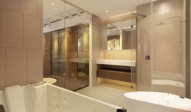 Thiết kế chung cư Nguyễn Xiển mang phong cách hiện đại với diện tích 76.83m2