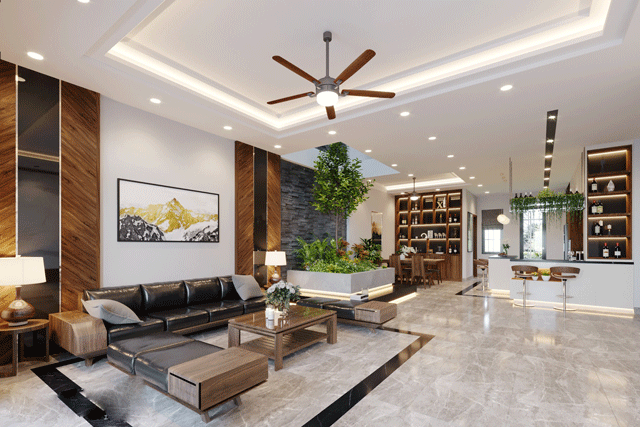 Thiết kế nhà liền kề tại Thanh Xuân, mang phong cách hiện đại