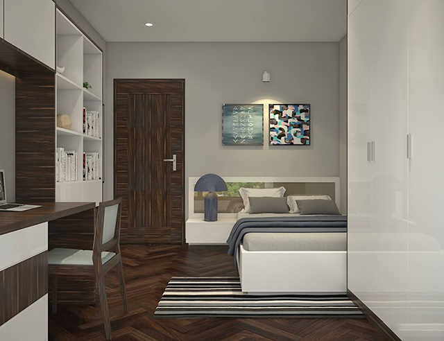 Thiết kế nhà liền kề 58.9m2 theo phong cách hiện đại ở Dương Nội