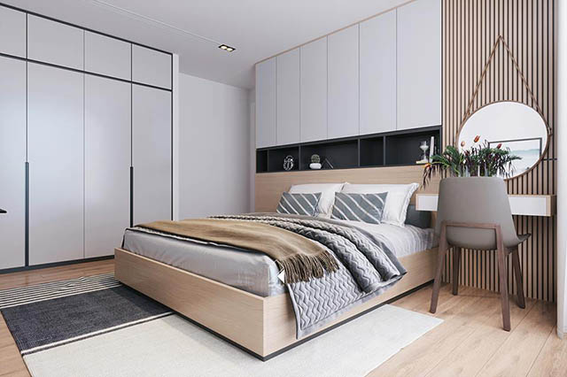 Thiết kế chung cư Thanh Xuân mang phong cách thiết kế hiện đại với diện tích 80.70m2