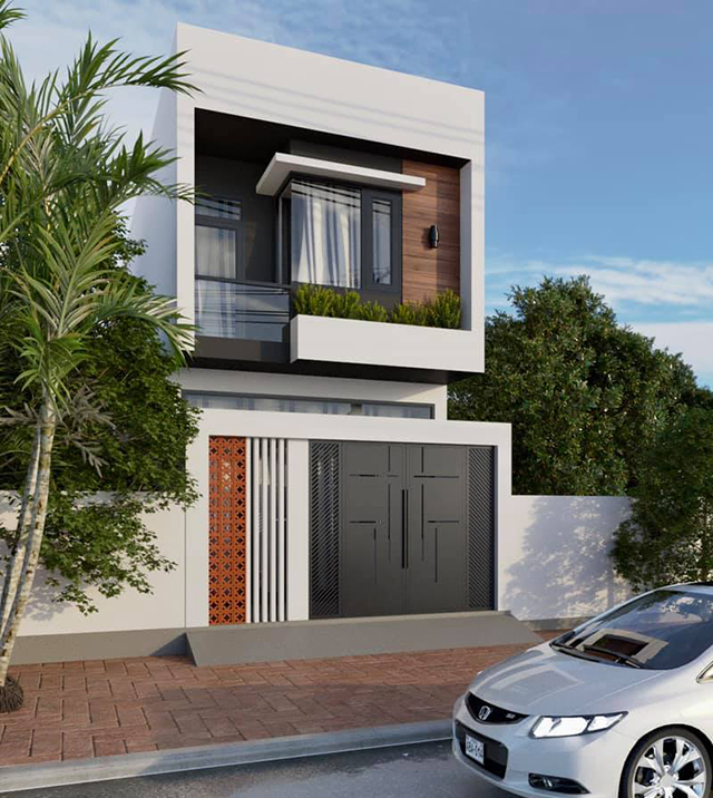 Thiết kế nhà liền kề 58.9m2 theo phong cách hiện đại ở Dương Nội