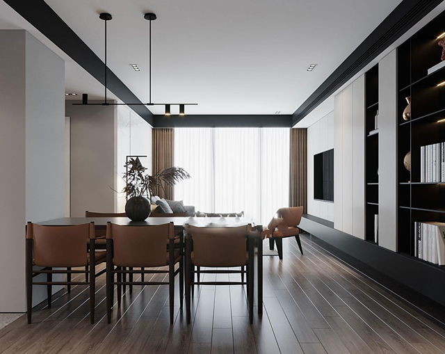 Thiết kế căn hộ chung cư 105m2 theo phong cách hiện đại ở Gamuda