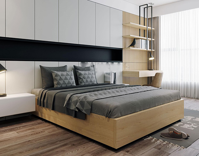 Thiết kế căn hộ chung cư 105m2 theo phong cách hiện đại ở Gamuda