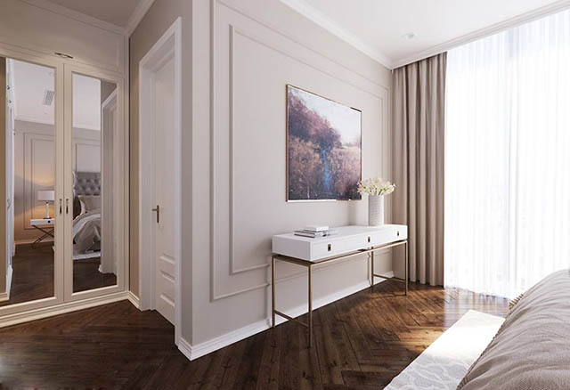 Thiết kế chung cư Thanh Xuân mang phong cách tân cổ điển với diện tích 77.15m2