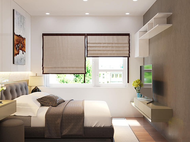 Thiết kế chung cư 2 phòng ngủ theo phong cách hiện đại ở Hoàng Mai