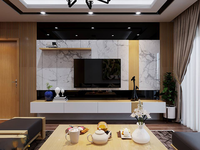 Thiết kế nội thất chung cư 116m2 3 phòng ngủ ở Hoàng Mai