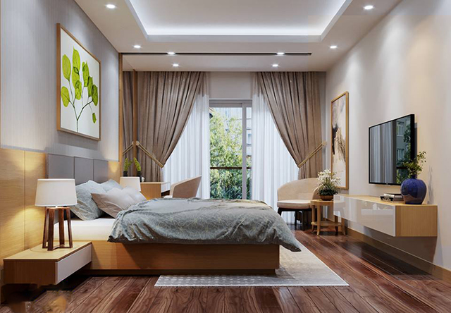 Thiết kế nội thất chung cư 116m2 3 phòng ngủ ở Hoàng Mai