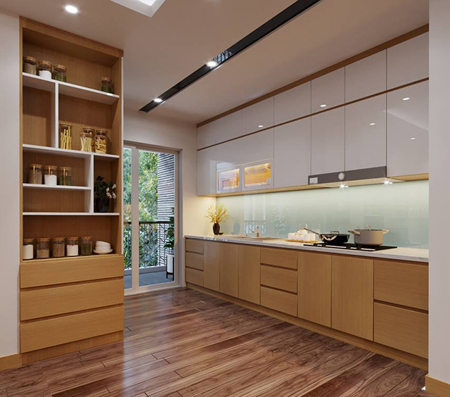 Thiết kế nội thất chung cư 116m2 3 phòng ngủ ở Hoàng Mai
