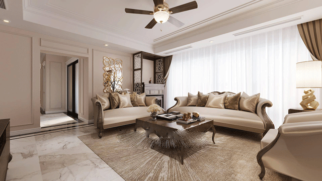 Thiết kế nhà biệt thự mang phong cách cổ điển, với hướng nhà đông nam, tại Thanh Xuân